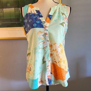 Sanctuary button down sleeveless top. Size S